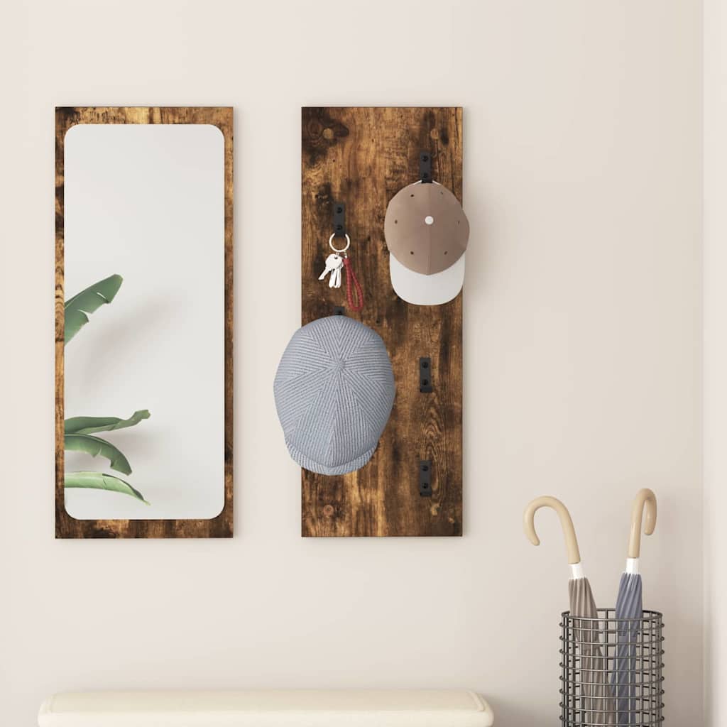 Vægmonteret Jakkeholder Vægmonteret Røget eg 30 x 1,5 x 80 cm