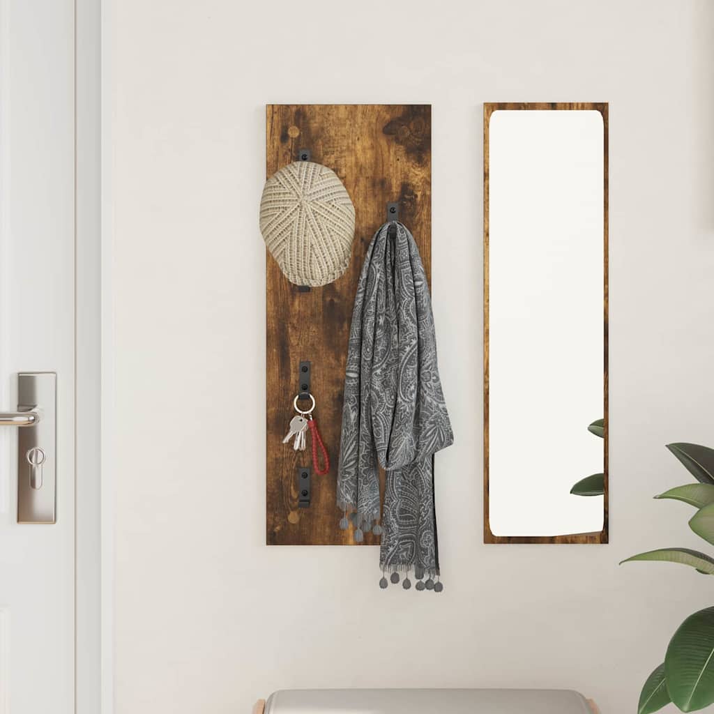 Vægmonteret Jakkeholder Vægmonteret Røget eg 30 x 1,5 x 80 cm