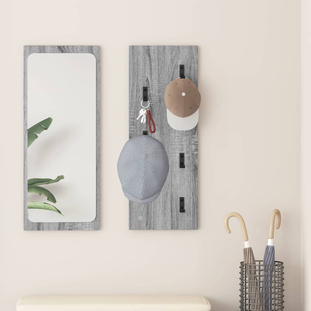 Vægmonteret Jakkeholder Vægmonteret Grå Sonoma 30 x 1,5 x 80 cm