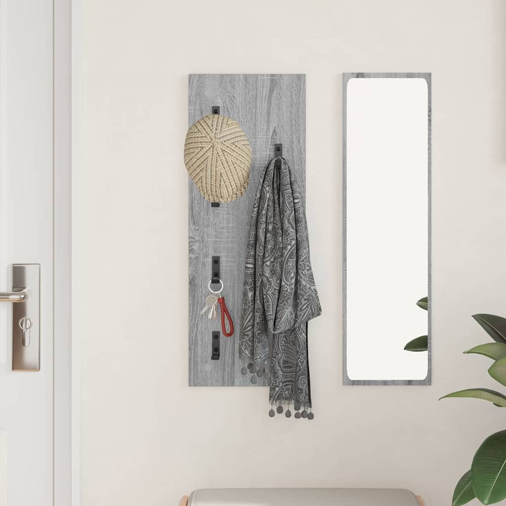 Vægmonteret Jakkeholder Vægmonteret Grå Sonoma 30 x 1,5 x 80 cm