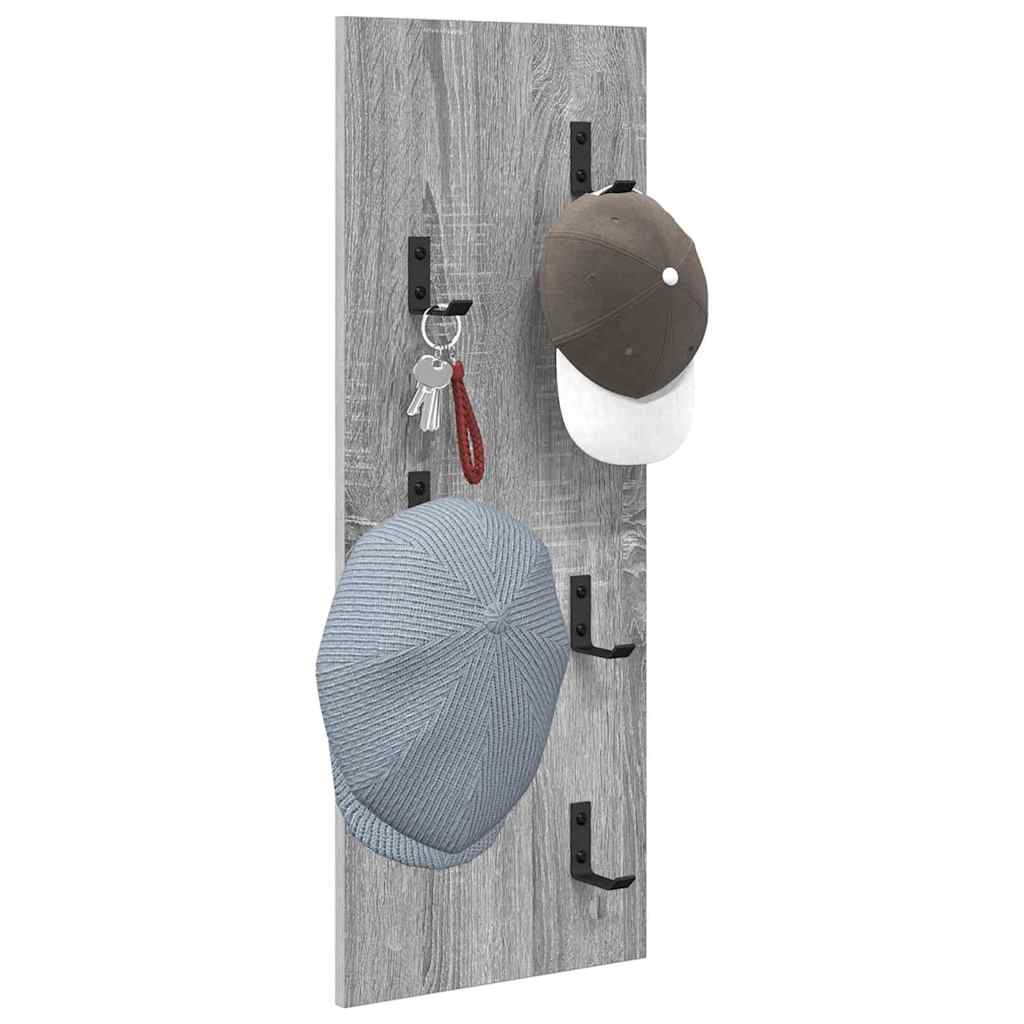 Vægmonteret Jakkeholder Vægmonteret Grå Sonoma 30 x 1,5 x 80 cm