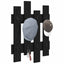 Vægmonteret Jakkeholder Vægmonteret Sort eg 60 x 3 x 82 cm