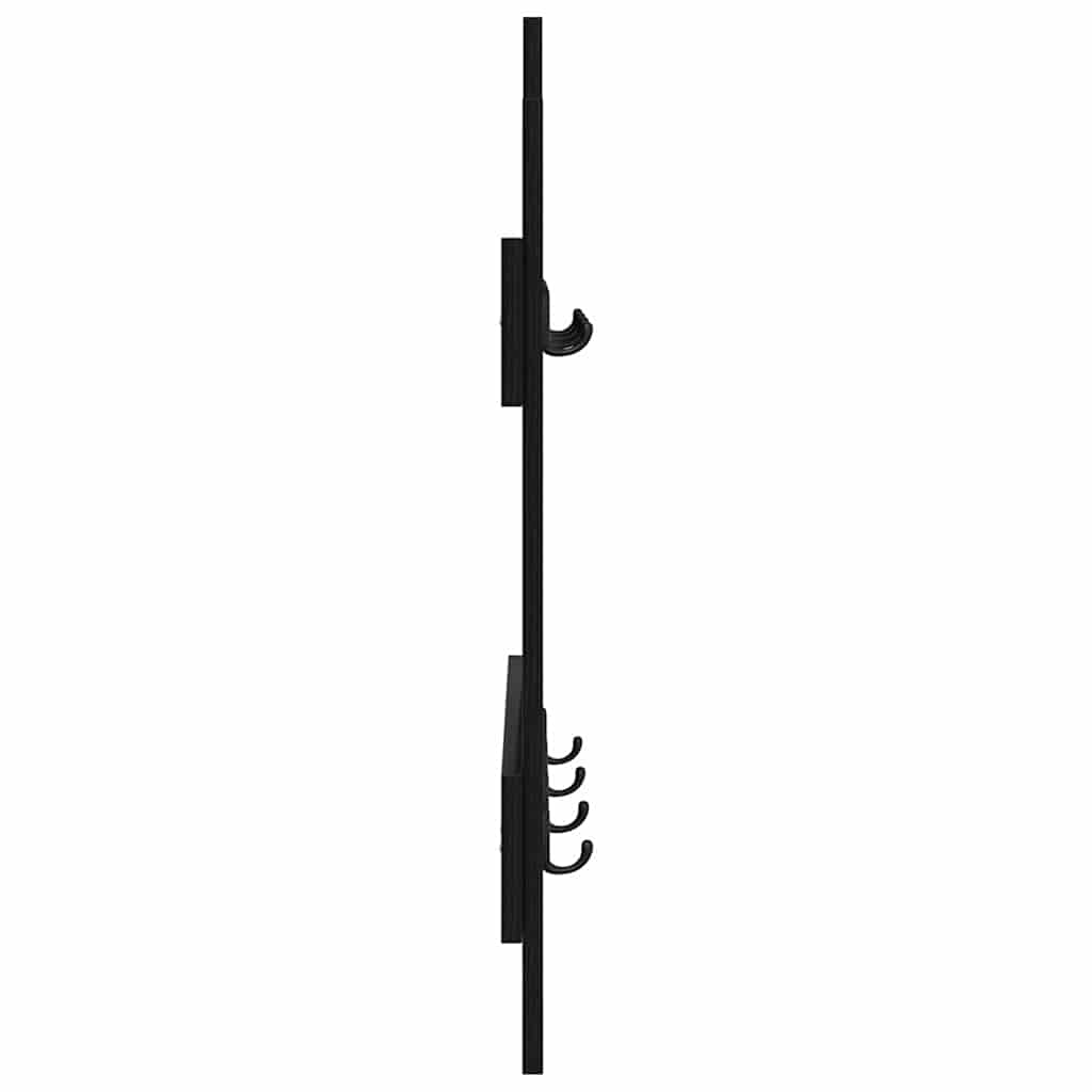 Vægmonteret Jakkeholder Vægmonteret Sort eg 60 x 3 x 82 cm