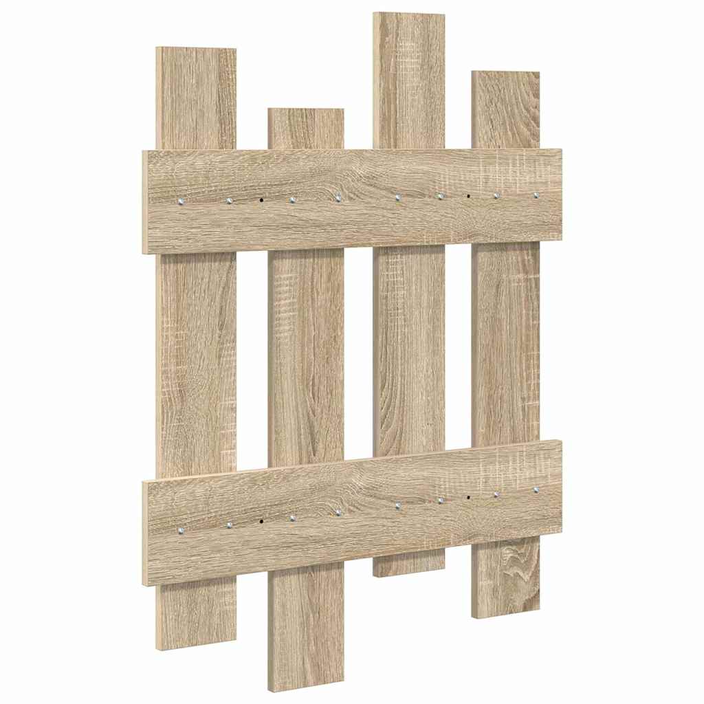 Vægmonteret Jakkeholder Vægmonteret Sonoma eg 60 x 3 x 82 cm