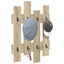 Vægmonteret Jakkeholder Vægmonteret Sonoma eg 60 x 3 x 82 cm