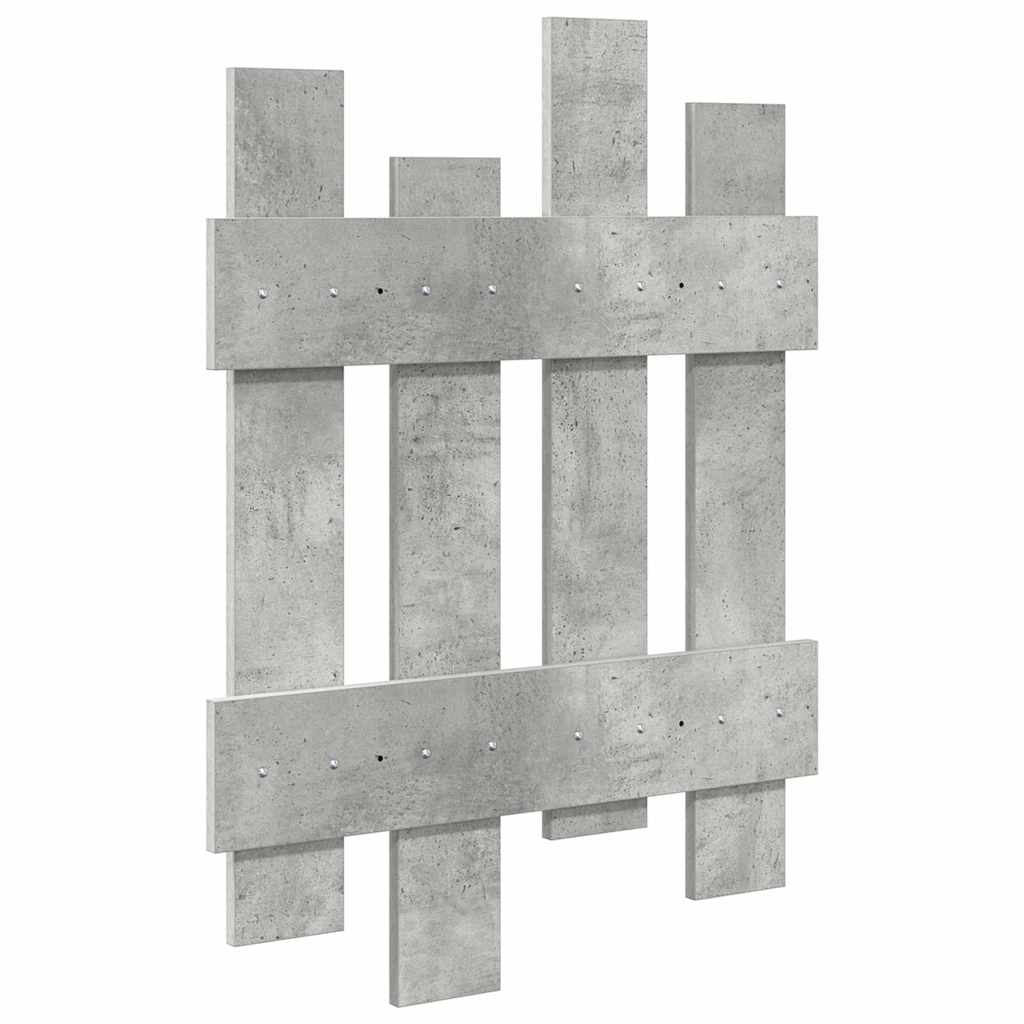 Vægmonteret Jakkeholder Vægmonteret Beton Grå 60 x 3 x 82 cm
