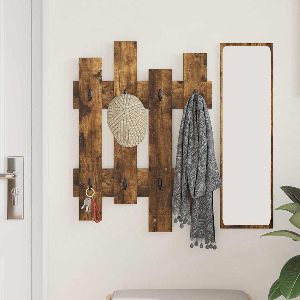 Vægmonteret Jakkeholder Vægmonteret Røget eg 60 x 3 x 82 cm