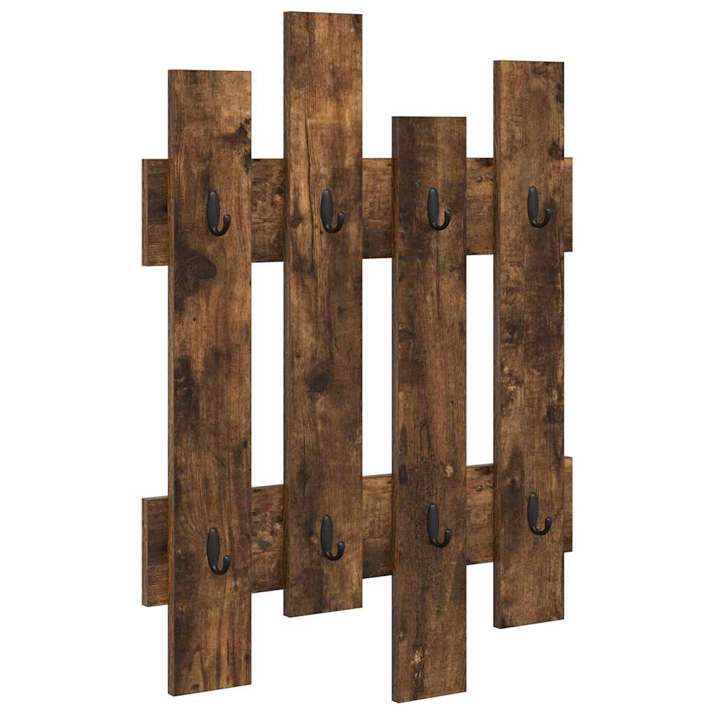 Vægmonteret Jakkeholder Vægmonteret Røget eg 60 x 3 x 82 cm