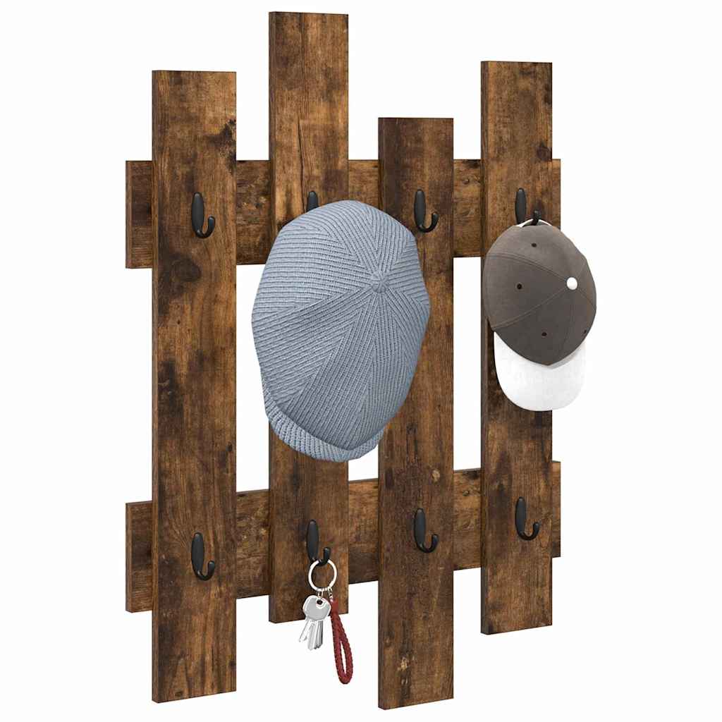 Vægmonteret Jakkeholder Vægmonteret Røget eg 60 x 3 x 82 cm