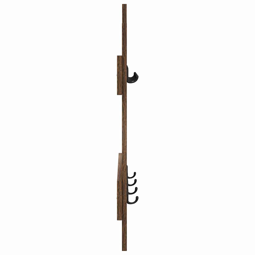 Vægmonteret Jakkeholder Vægmonteret Røget eg 60 x 3 x 82 cm