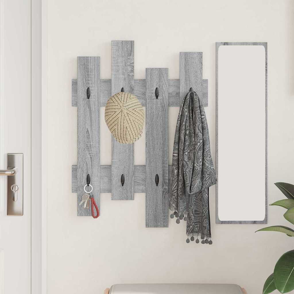 Vægmonteret Jakkeholder Vægmonteret Grå Sonoma 60 x 3 x 82 cm