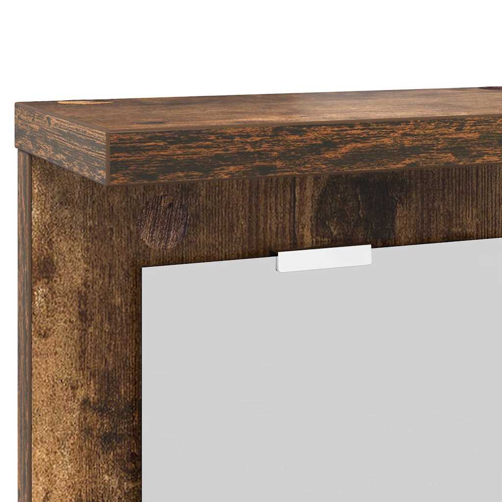 Vægmonteret Jakkeholder Vægmonteret Røget eg 85 x 10 x 45 cm