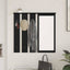 Vægmonteret Jakkeholder Vægmonteret Sort eg 84 x 10 x 80 cm