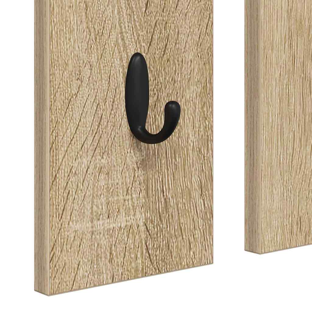 Vægmonteret Jakkeholder Vægmonteret Sonoma-eg 84 x 10 x 80 cm