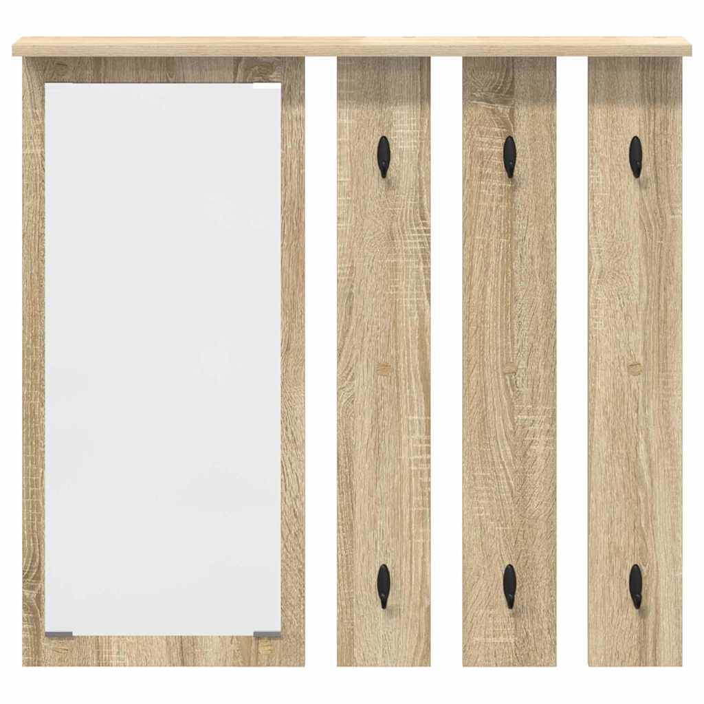 Vægmonteret Jakkeholder Vægmonteret Sonoma-eg 84 x 10 x 80 cm