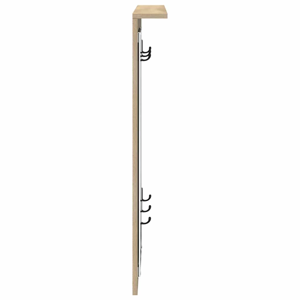 Vægmonteret Jakkeholder Vægmonteret Sonoma-eg 84 x 10 x 80 cm