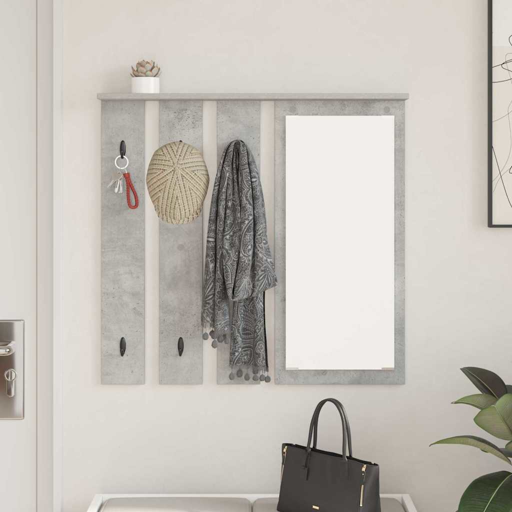 Vægmonteret Jakkeholder Vægmonteret Betongrå 84 x 10 x 80 cm