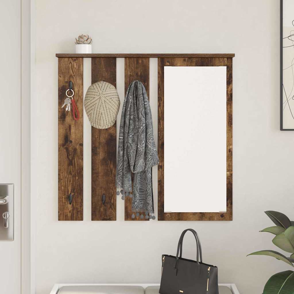 Vægmonteret Jakkeholder Vægmonteret Røget eg 84 x 10 x 80 cm