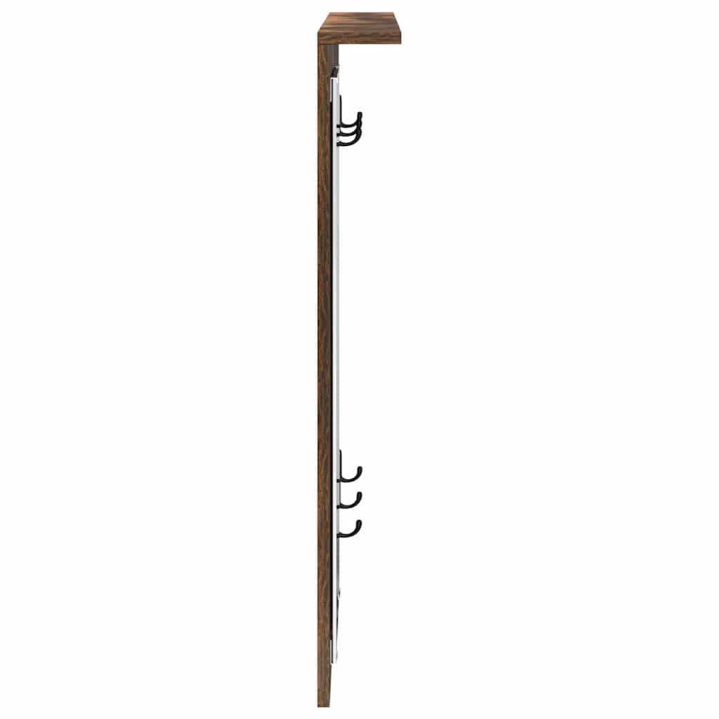 Vægmonteret Jakkeholder Vægmonteret Røget eg 84 x 10 x 80 cm