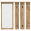 Vægmonteret Jakkeholder Vægmonteret artisan eg 84 x 10 x 80 cm