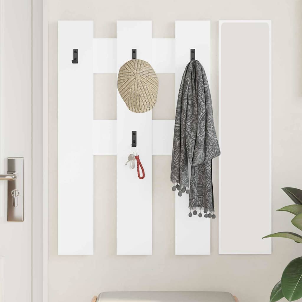 Vægmonteret Jakkeholder Vægmonteret Hvid 65 x 3 x 100 cm