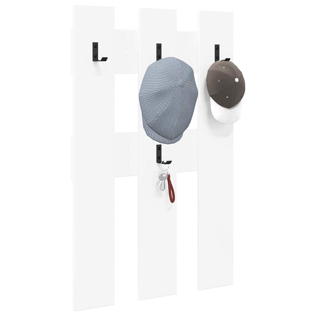 Vægmonteret Jakkeholder Vægmonteret Hvid 65 x 3 x 100 cm