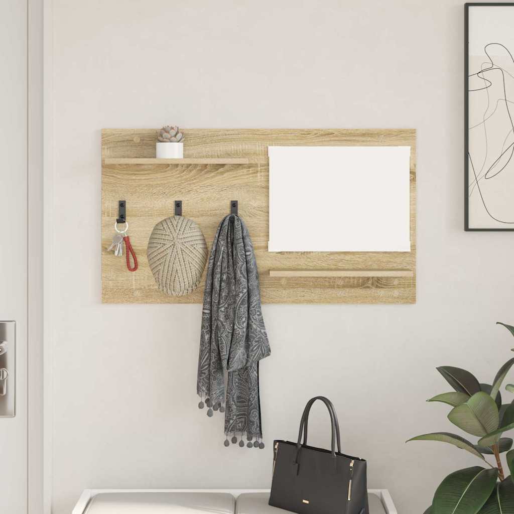 Vægmonteret Jakkeholder Vægmonteret Sonoma eg 90 x 10 x 50 cm