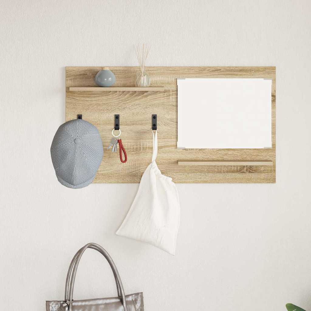 Vægmonteret Jakkeholder Vægmonteret Sonoma eg 90 x 10 x 50 cm