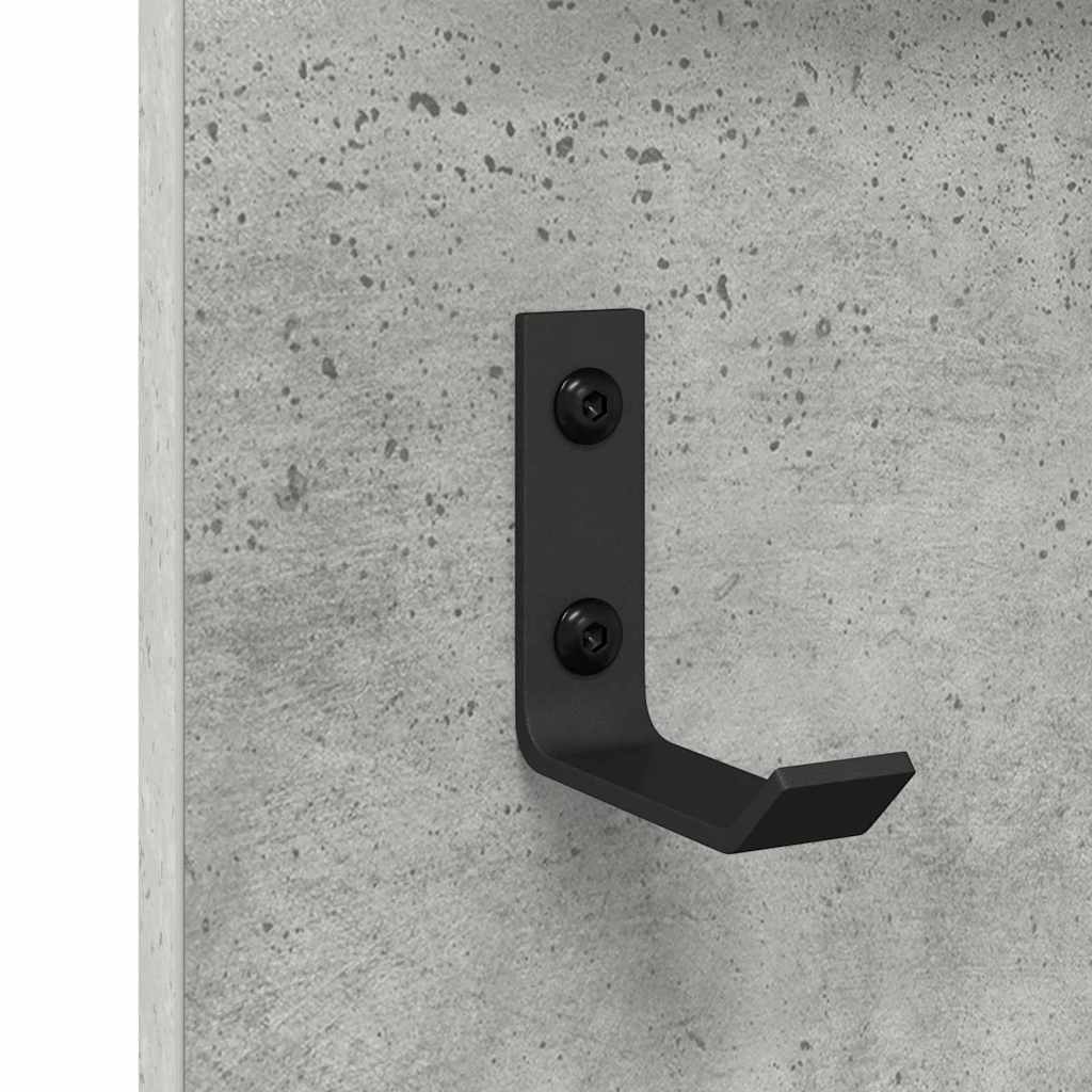 Vægmonteret Jakkeholder Vægmonteret Beton Grå 90 x 10 x 50 cm