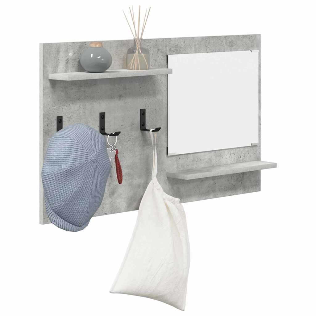 Vægmonteret Jakkeholder Vægmonteret Beton Grå 90 x 10 x 50 cm