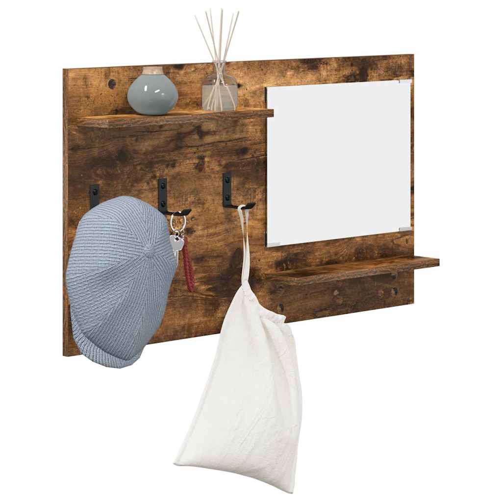 Vægmonteret Jakkeholder Vægmonteret Røget eg 90 x 10 x 50 cm