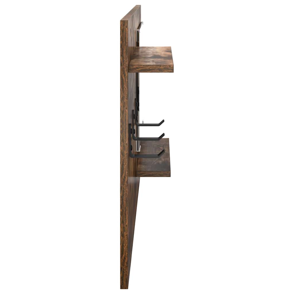 Vægmonteret Jakkeholder Vægmonteret Røget eg 90 x 10 x 50 cm