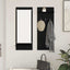 Vægmonteret Jakkeholder Vægmonteret Sort eg 70 x 10 x 90 cm