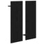 Vægmonteret Jakkeholder Vægmonteret Sort eg 70 x 10 x 90 cm