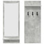 Vægmonteret Jakkeholder Vægmonteret Beton Grå 70 x 10 x 90 cm