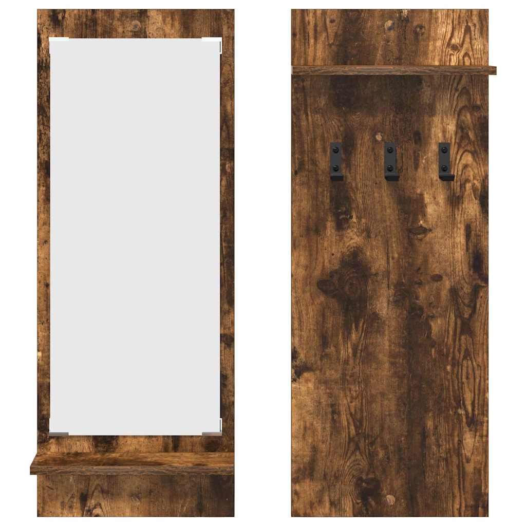 Vægmonteret Jakkeholder Vægmonteret Røget eg 70 x 10 x 90 cm