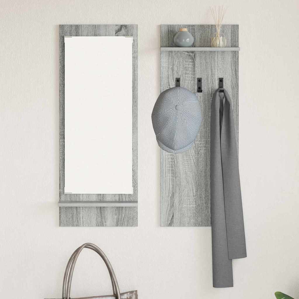 Vægmonteret Jakkeholder Vægmonteret Grå Sonoma 70 x 10 x 90 cm