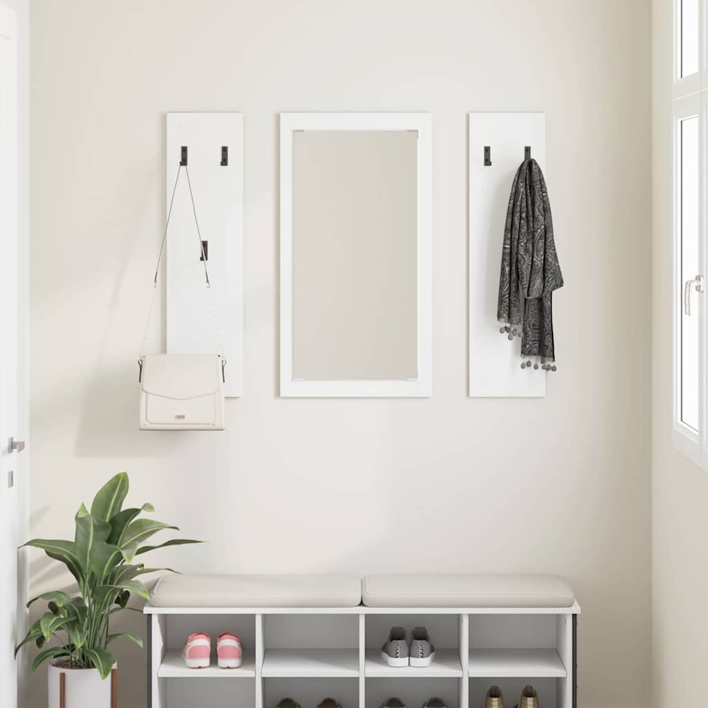 Vægmonteret Jakkeholder Vægmonteret Hvid 96 x 1,5 x 90 cm