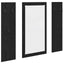 Vægmonteret Jakkeholder Vægmonteret Sort eg 96 x 1,5 x 90 cm