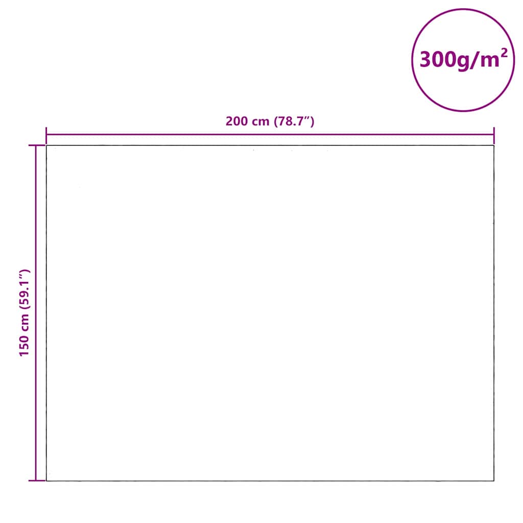 Flyttetæpper 5 pcs Grå 150 x 200 cm Stof