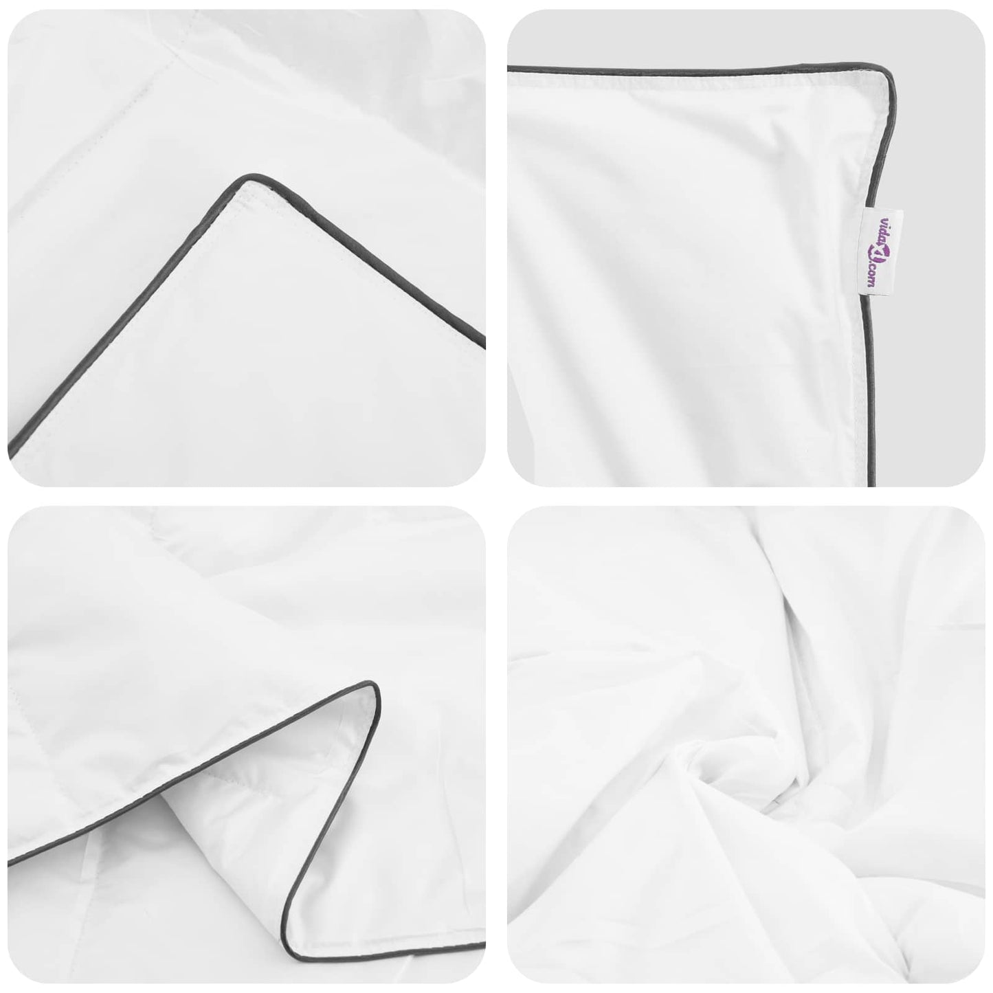 Vinter dyne med pude 2 pcs Hvid Dunfjer