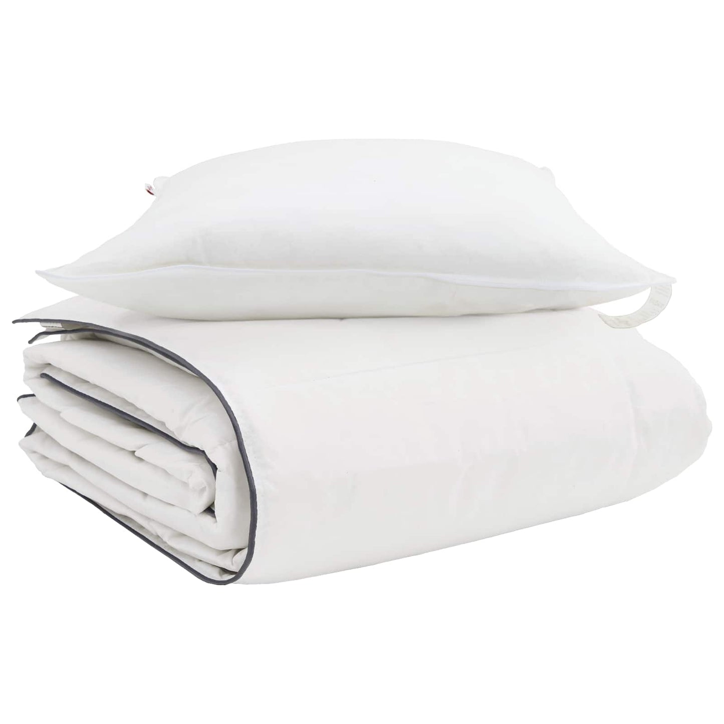 Vinter dyne med pude 2 pcs Hvid Dunfjer