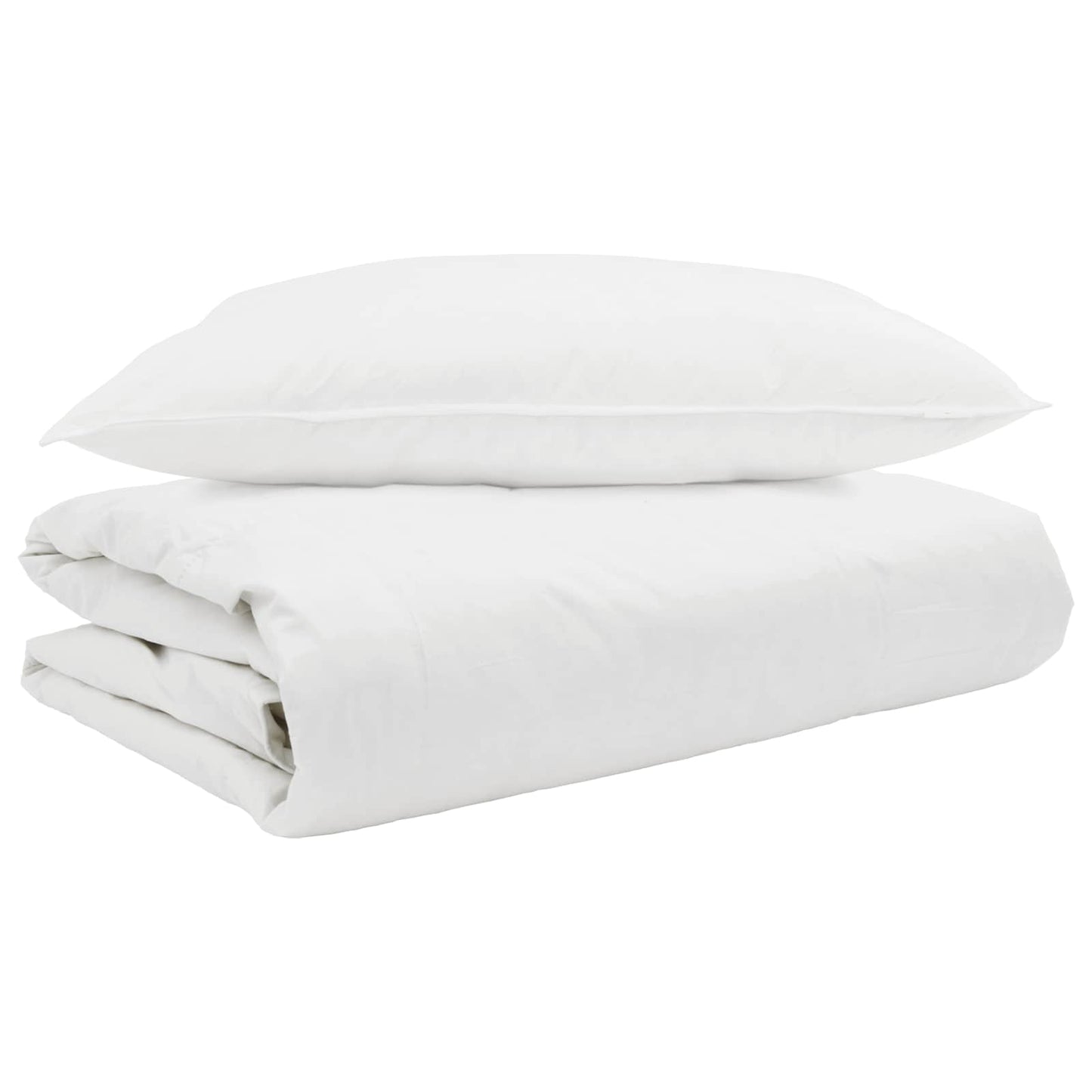 Sommer dyne med pude 2 pcs Hvid Dunfjer