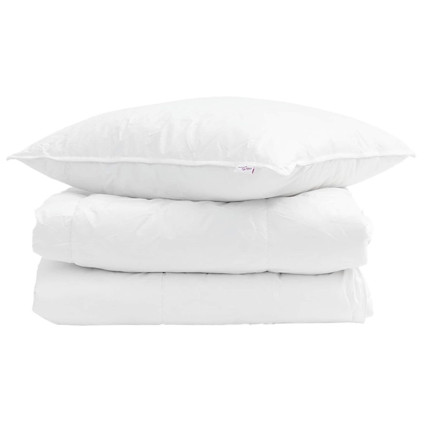 Sommer dyne med pude 2 pcs Hvid Dunfjer