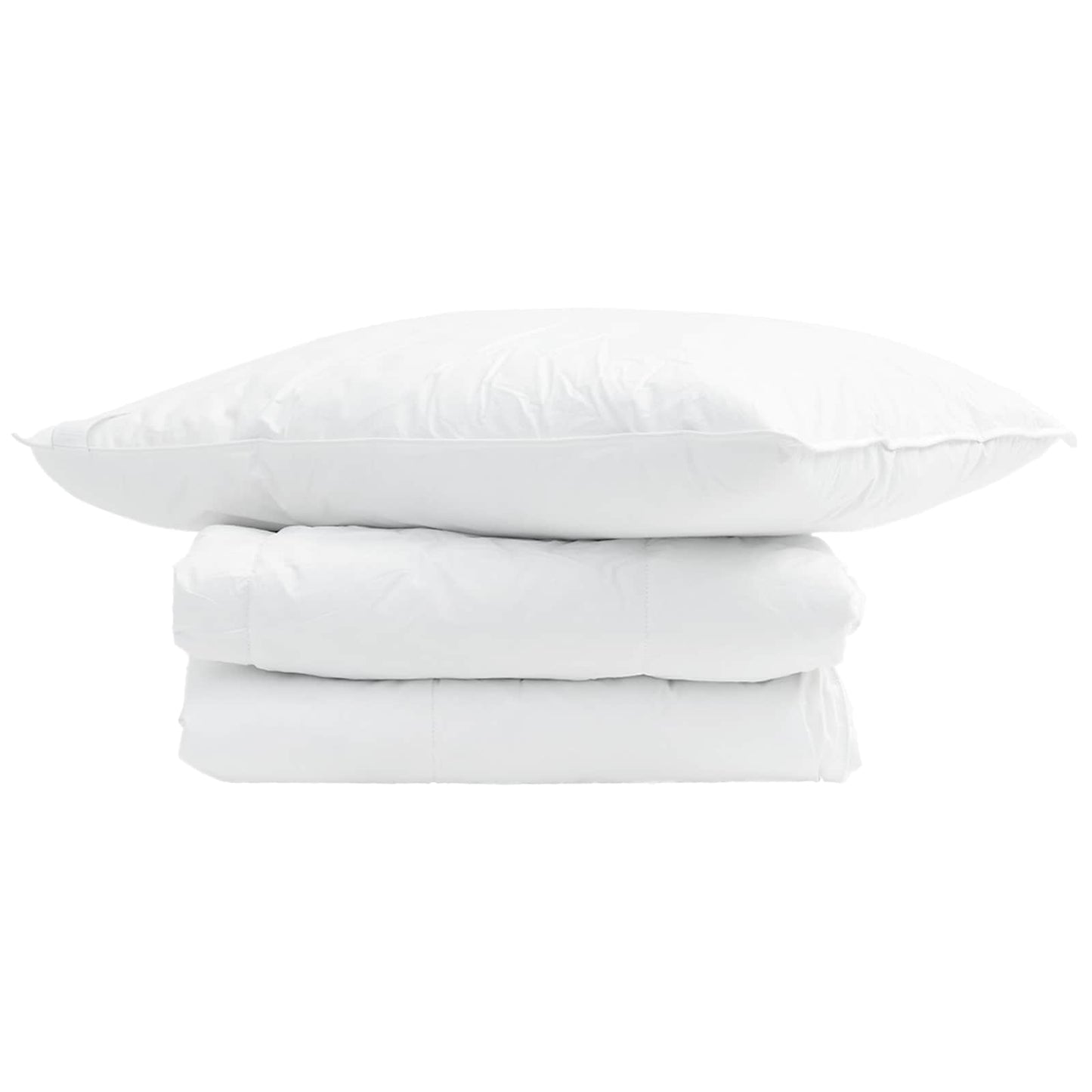 Sommer dyne med pude 2 pcs Hvid Dunfjer