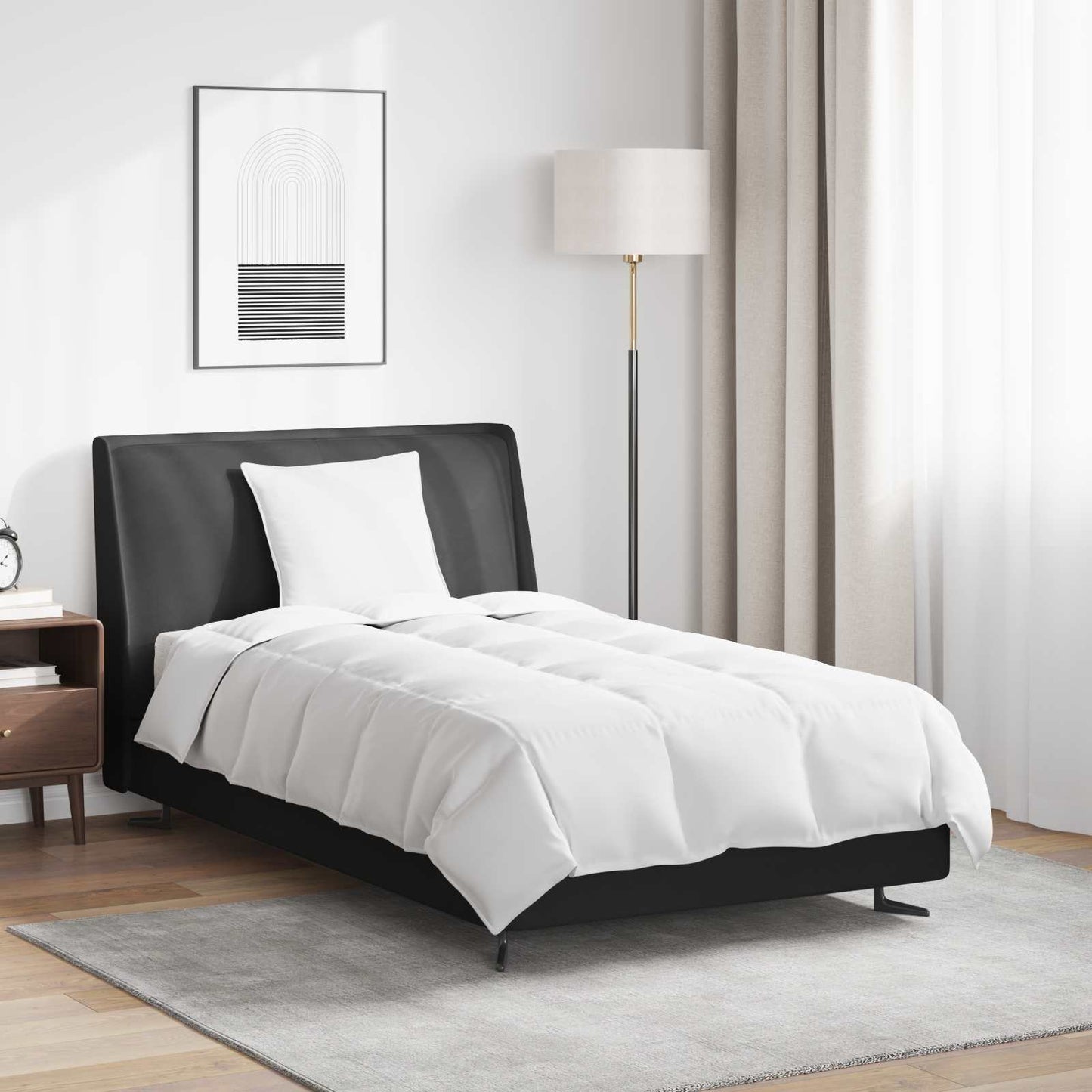 Vinter dyne med pude 2 pcs Hvid Dunfjer