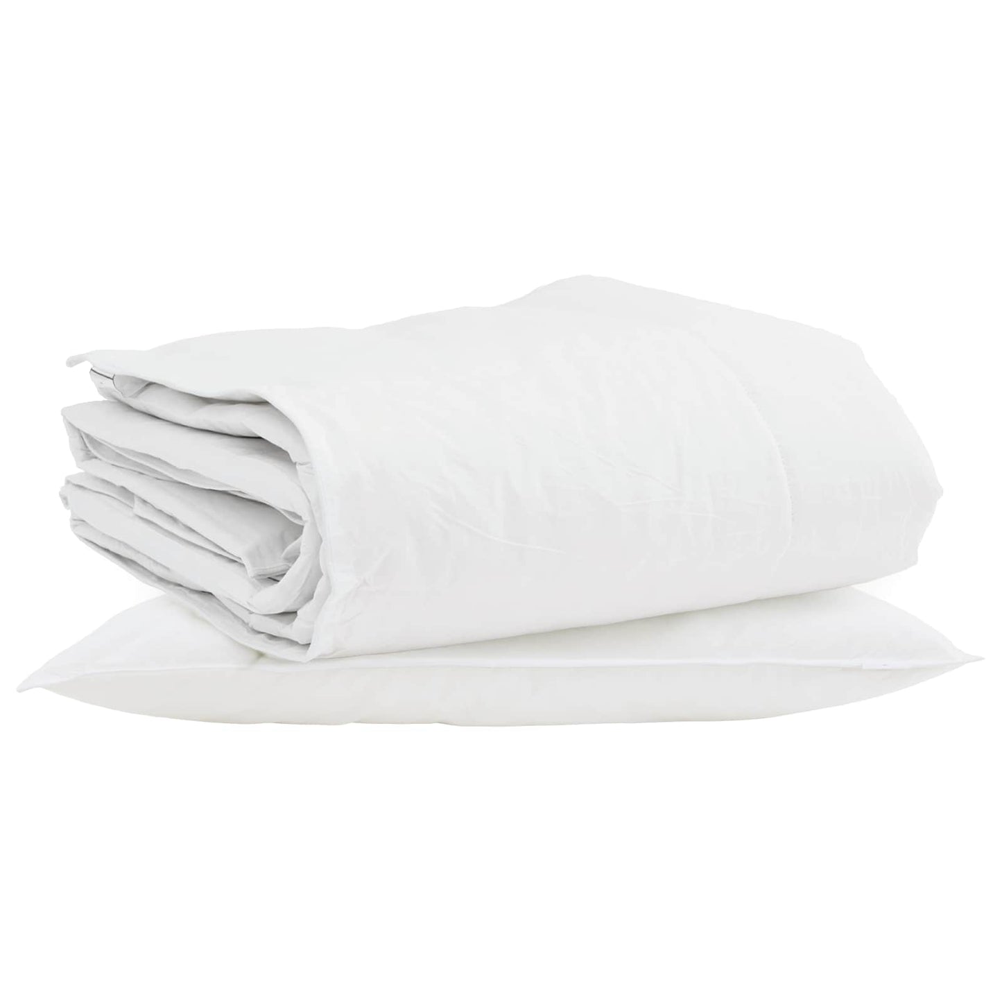 Vinter dyne med pude 2 pcs Hvid Dunfjer