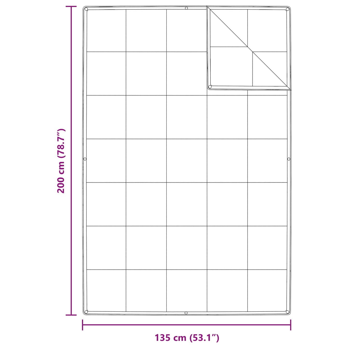 2-i-1 Dyne med pude 2 pcs Hvid Dunfjer
