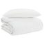 2-i-1 Dyne med pude 2 pcs Hvid Dunfjer