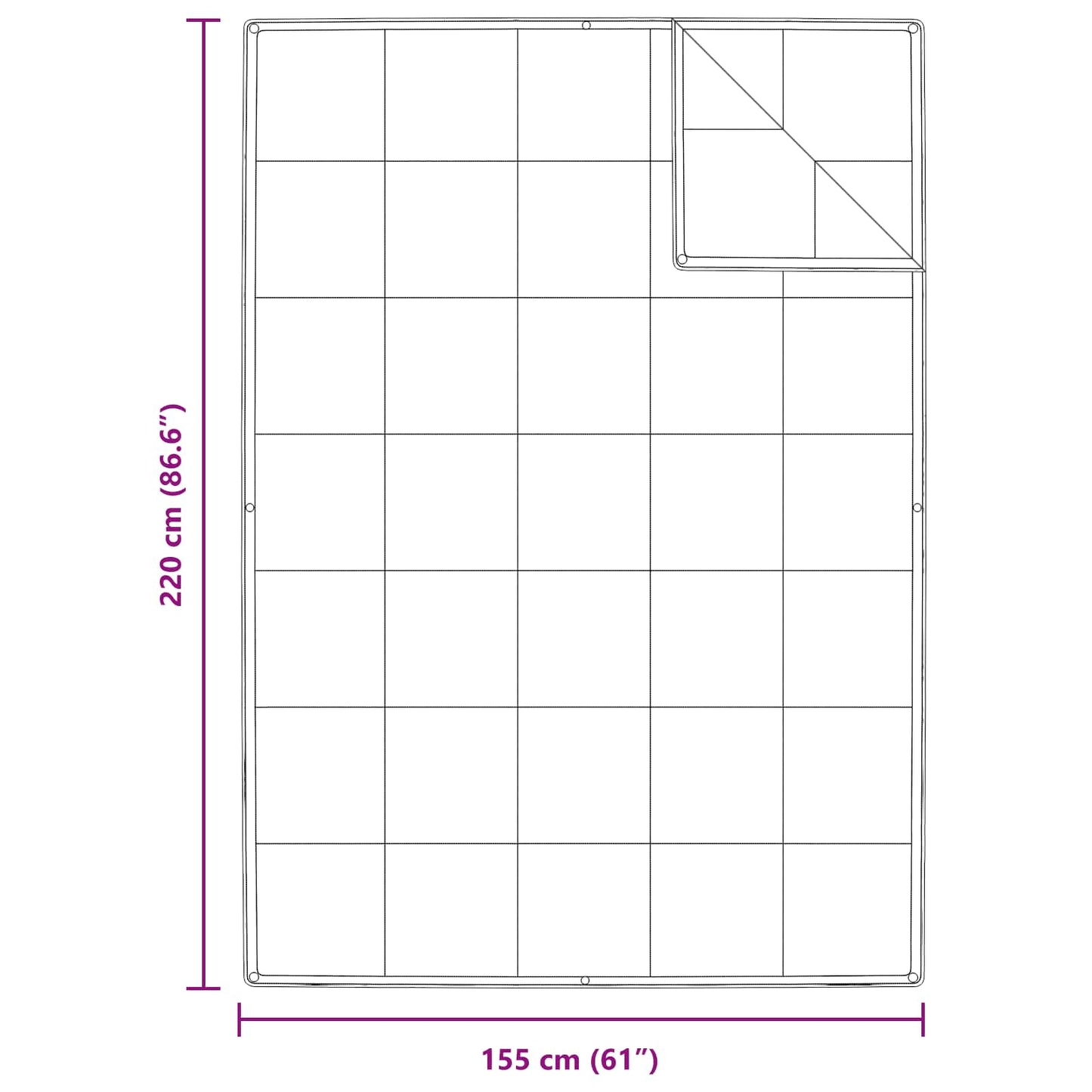 2-i-1 Dyne med pude 2 pcs Hvid Dunfjer